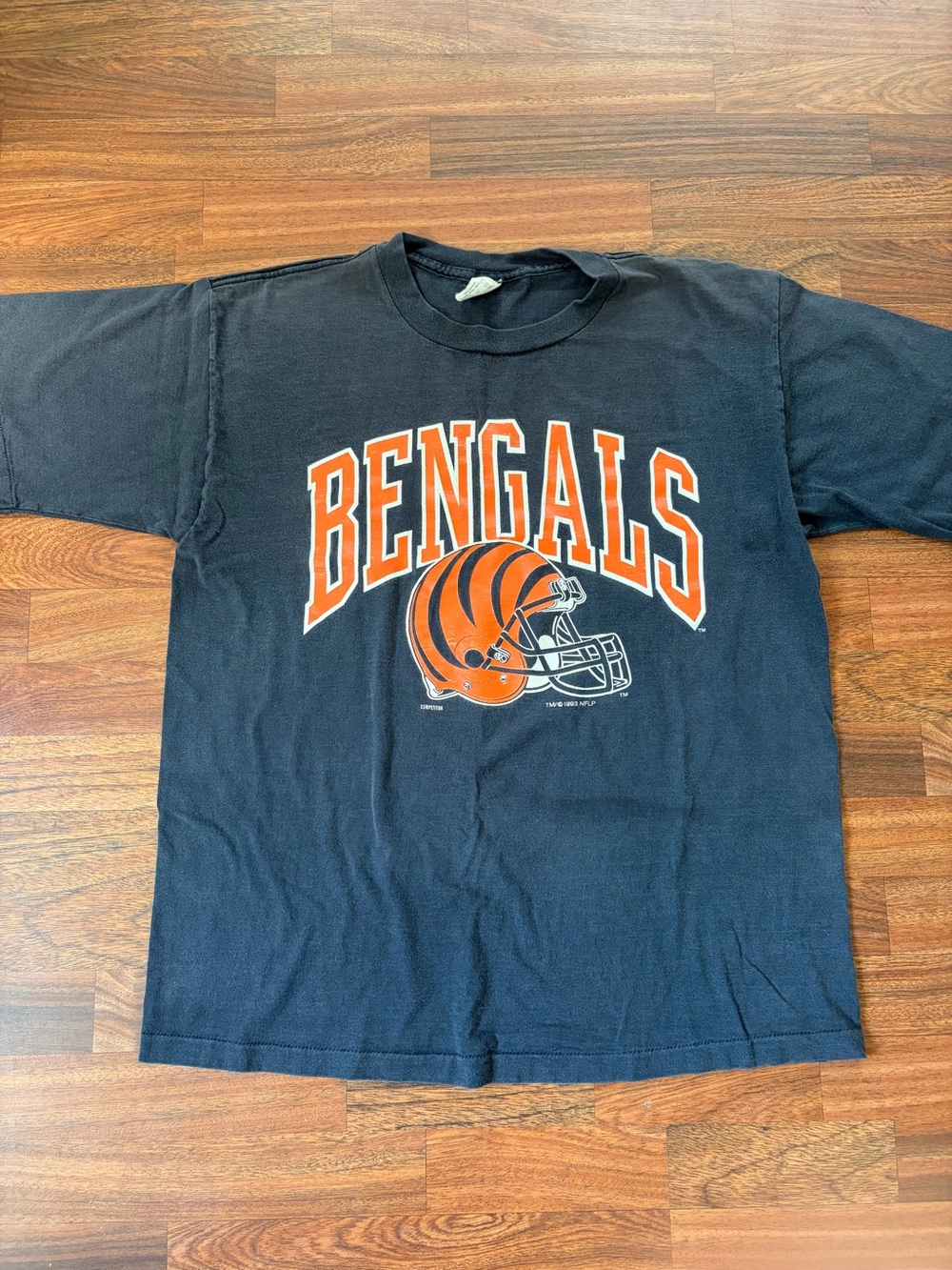 Vintage 1993 Cincinnati Bengals T Shirt Large Competitor Single Stitch NFL 90s